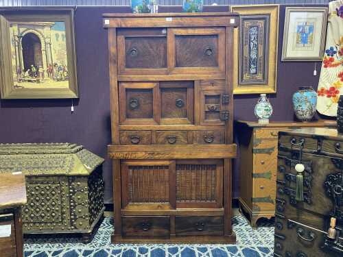 Korean elm cabinet