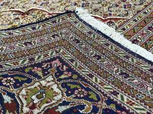 Persian Tabriz hand knotted wool rug - 5