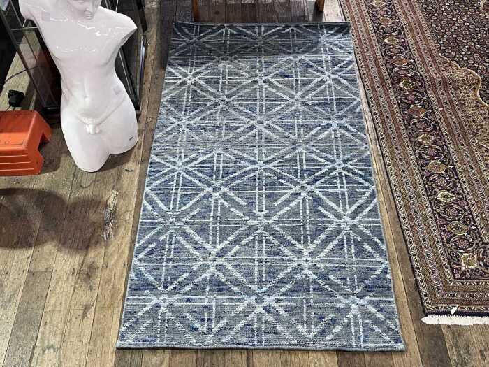 Indian Jaipur modern hand knotted wool rug