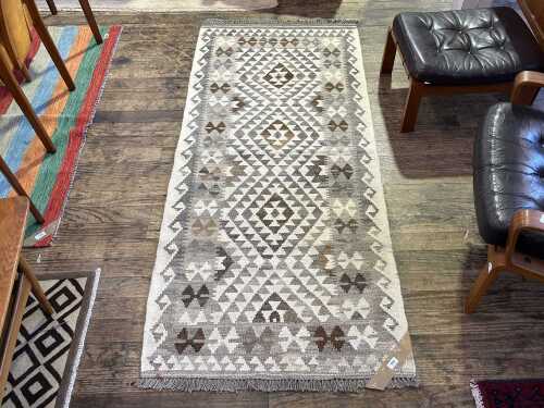 Afghan Kilim hand woven wool rug