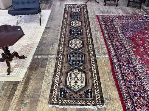 Persian Yalameh hand knotted hall runner rug