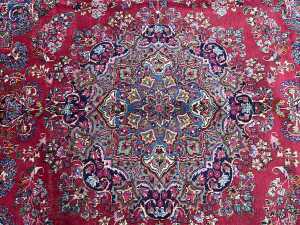 Persian Kashghai Hamadan hand knotted wool rug - 2