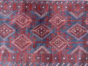 Afghan Mashwani hand knotted wool hall runner rug - 2