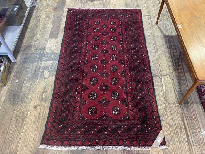 Afghan Turkmen hand knotted wool rug