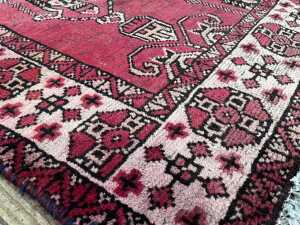 Persian Hamadan hand knotted wool rug - 3