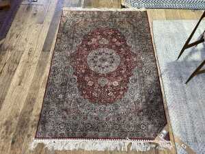 Persian Nain silk rug