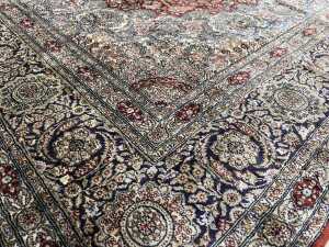 Persian Nain silk rug - 3