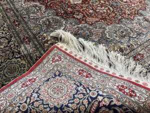 Persian Nain silk rug - 4