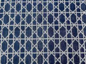 Indo Jaipur hand knotted silk and wool rug - 2