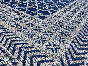 Indo Jaipur hand knotted silk and wool rug - 3