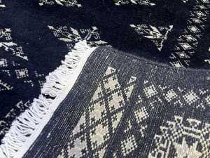 Pakistani Bukhara hand knotted wool rug - 4