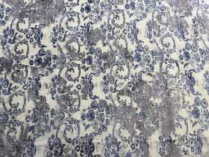 Indo Jaipur hand knotted silk and wool rug - 2