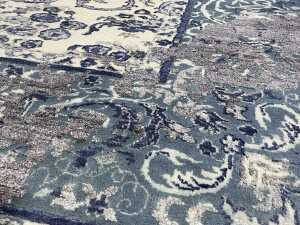 Indo Jaipur hand knotted silk and wool rug - 3