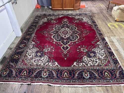 Persian Kerman wool rug