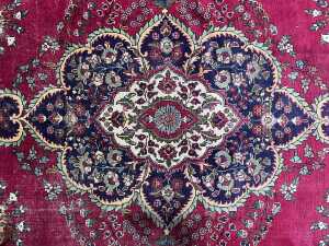 Persian Kerman wool rug - 2