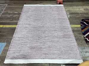 Indo Jaipur modern flat woven wool rug