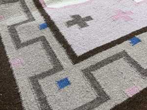 Turkish Kilim flat woven wool rug - 3