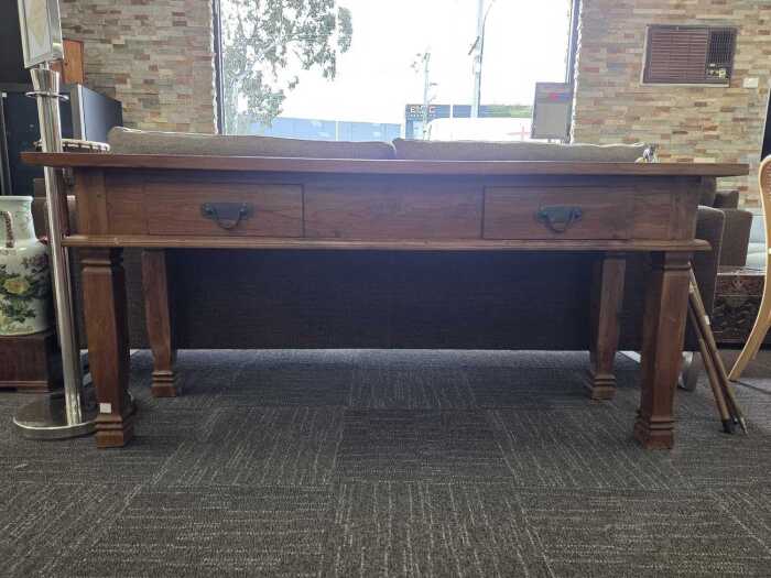 Rustic timber console table