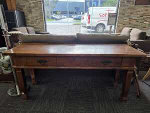 Rustic timber console table - 2