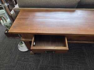 Rustic timber console table - 3