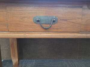 Rustic timber console table - 4