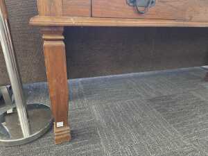 Rustic timber console table - 5