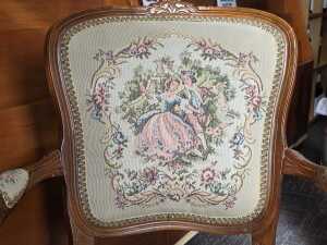 French Provincial-style tapestry armchair - 2