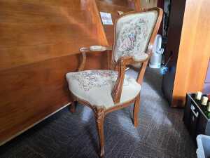 French Provincial-style tapestry armchair - 4