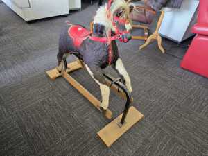 Plush rocking horse on safety glider stand - 4