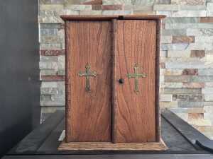 Timber Catholic Last Rites sick call box