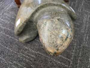 Hand-carved Shona stone turtle sculpture in earthy tones - 4