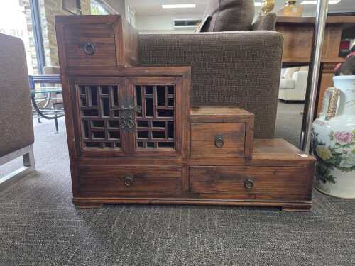 16 · Chinese elm stair chest