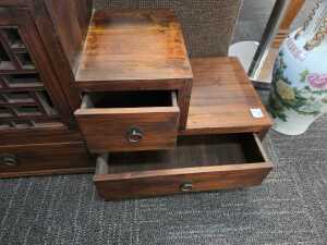 Chinese elm stair chest - 4
