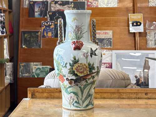 18 · Chinese porcelain twin-handled floor vase