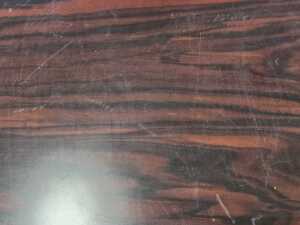 Oriental rosewood footed tray with carved leaf decoration to skirt - 3