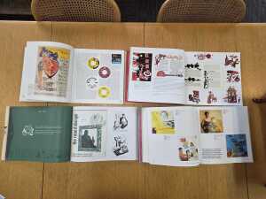 Four Atomic Age-inspired art reference books, including Beatsville - 2