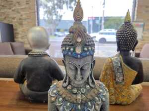 Three decorative Buddha figures - 3
