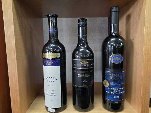 45 · Mixed Australian red wine, three bottles