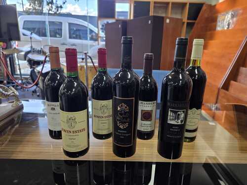 46 · Mixed Australian red wine, seven bottles