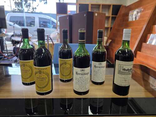 49 · Mixed Australian red wine, six bottles