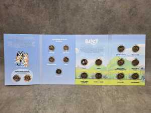 Two Bluey uncirculated coin sets
