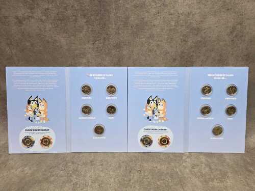 61 · Two Bluey 2026 $2 Uncirculated 7 coin sets