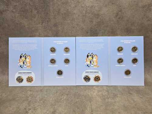 62 · Two Bluey 2026 $2 Uncirculated 7 coin sets