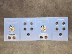 Two Bluey 2026 $2 Uncirculated 7 coin sets