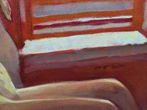 Roz McQuillan, You Can Leave Your Hat On. Oil painting on canvas - 3