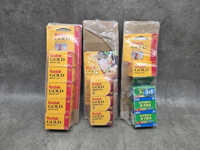 11 rolls of unused, expired 35mm colour camera film