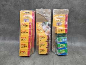11 rolls of unused, expired 35mm colour camera film