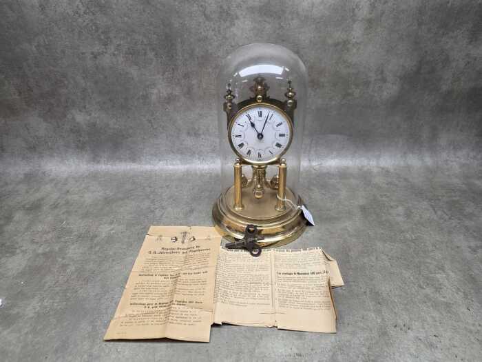 German anniversary dome clock