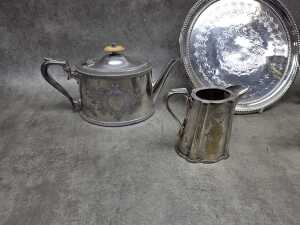 Silver plated teawares - 5