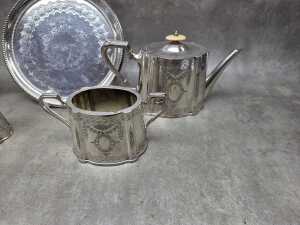 Silver plated teawares - 6